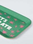 John Lewis 'Let's Celebrate' Rectangular Tray, 29cm, Green