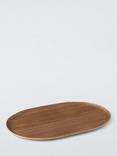 John Lewis Oval Walnut Veneer Tray, 40cm