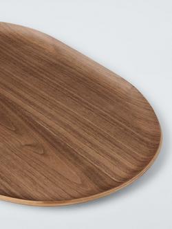 John Lewis Oval Walnut Veneer Tray, 40cm - view 2, 