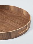 John Lewis Round Walnut Veneer Tray, 40cm