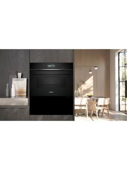 Siemens iQ700 BI710D1B1B Built-In Warming Drawer, Black - view 2, Black