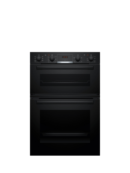 Bosch Series 4 Built In Double Electric Oven, Black