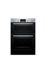 Bosch Series 4 Built In Double Electric Oven, MBA533BS3B, MBA533BB3B, Stainless Steel
