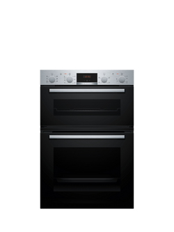 Bosch Series 4 Built In Double Electric Oven, MBA533BS3B, MBA533BB3B, Stainless Steel