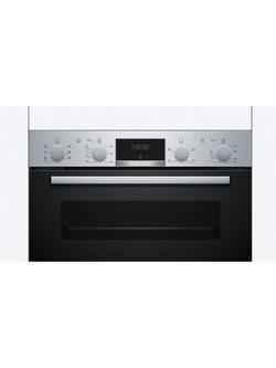 Bosch Series 4 Built In Double Electric Oven, MBA533BS3B, MBA533BB3B - view 2, Stainless Steel