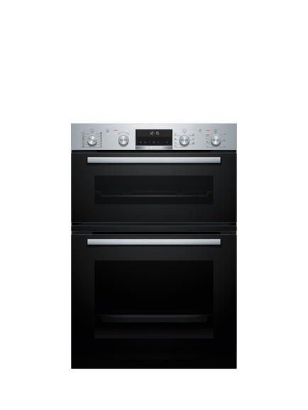 Bosch Series 6 MBA578BS7B Built In Double Electric Oven, Stainless Steel, Stainless Steel