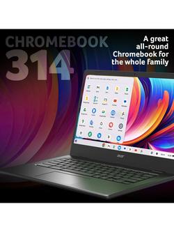 Acer Chromebook 314 Laptop, Intel Celeron Processor, 4GB RAM, 64GB eMMC, 14" Full HD, Black - view 2, Black