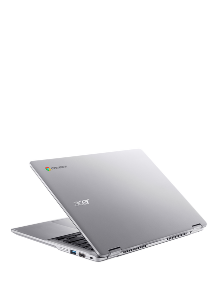 Acer Spin 314 Chromebook, Intel N100 Processor, 4GB RAM, 128GB eMMC, 14” WUXGA Touchscreen, Silver - view 2, Silver