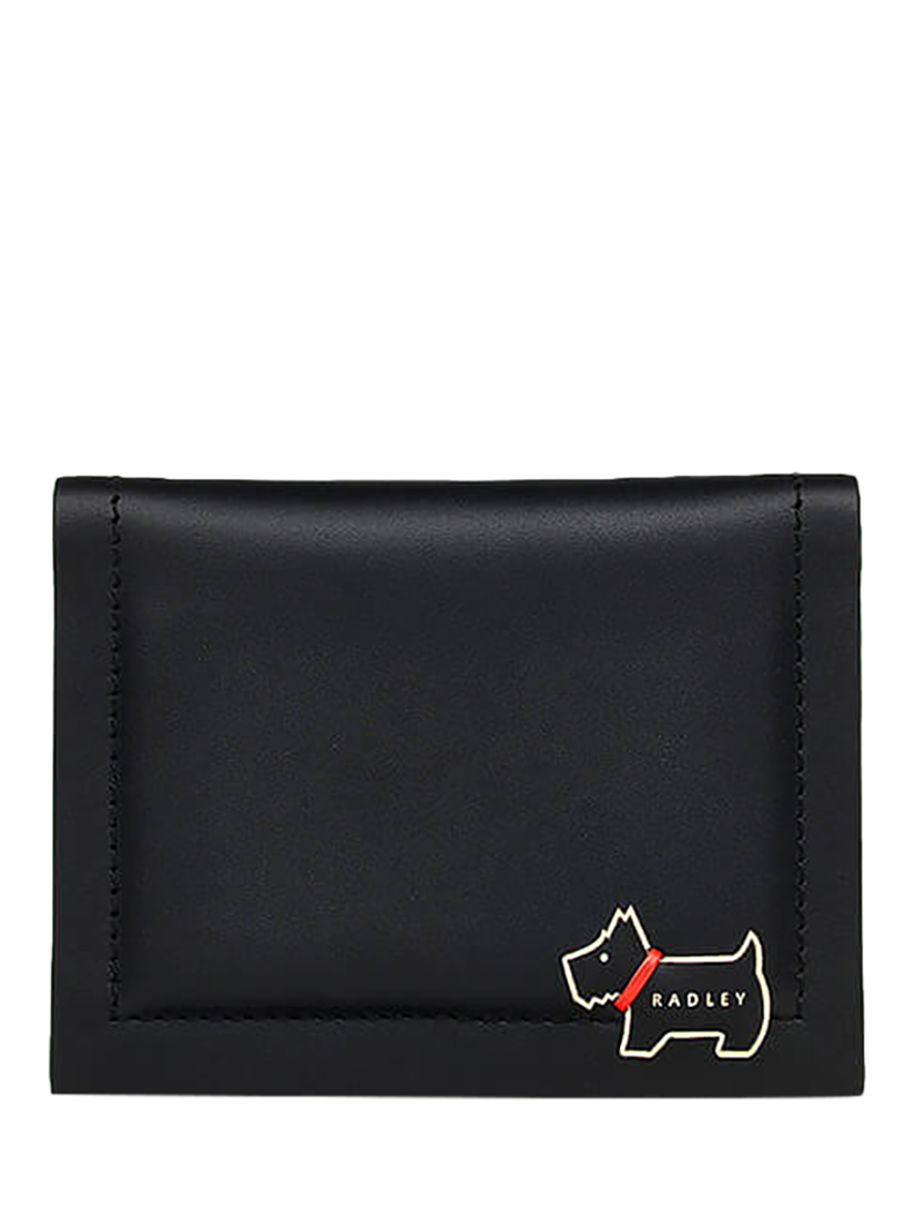 Product image 1 of 3, which shows Radley Heritage Lane Leather Small Card Holder, Black