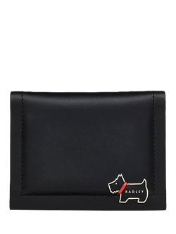 Radley Heritage Lane Leather Small Card Holder, Black