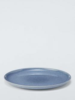 John Lewis Iona Stoneware Dinner Plate, 27cm, Blue - view 2, 