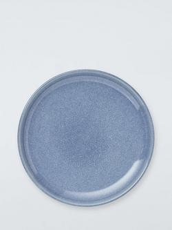 John Lewis Iona Stoneware Side Plate, 21.5cm, Blue, 
