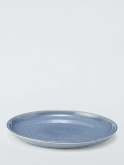 John Lewis Iona Stoneware Side Plate, 21.5cm, Blue - view 2, 