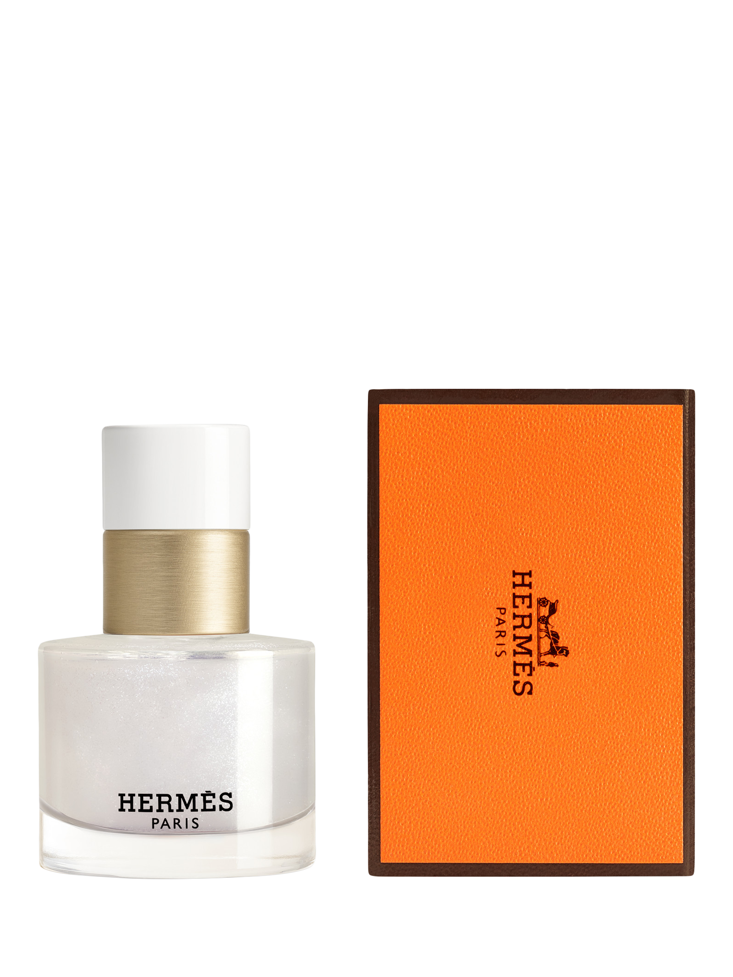 Product image 2 of 7, which shows Hermès Les Mains Hermès Nail Polish Limited Edition, 02 Blanc Orage