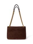 Ralph Lauren Bradley Suede Convertible Bag, Dark Hickory