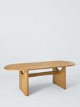 John Lewis Solace 8 Seater Fixed Dining Table, Mid Tone Oak