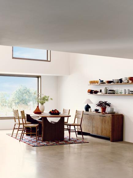 John Lewis Solace Cracked Oak 8 Seater Fixed Dining Table, Mid Tone Oak - view 2, Mid Tone
