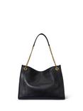 Lauren Ralph Lauren Bradley Shopper Leather Tote Bag, Black