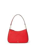 Lauren Ralph Lauren Danni 26 Leather Shoulder Bag, Vermillion
