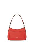 Lauren Ralph Lauren Danni 26 Leather Shoulder Bag, Vermillion