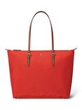 Lauren Ralph Lauren Keaton 26 Tote Bag, Vermillion/Tan