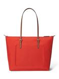 Lauren Ralph Lauren Keaton 26 Tote Bag, Vermillion/Tan