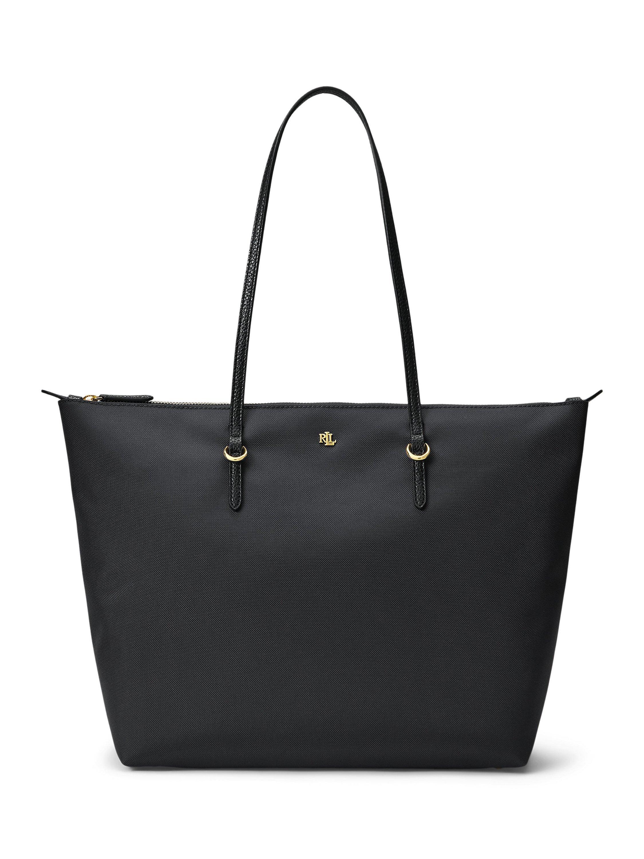 Product image 1 of 6, which shows Lauren Ralph Lauren Keaton 31 Tote Bag, Black