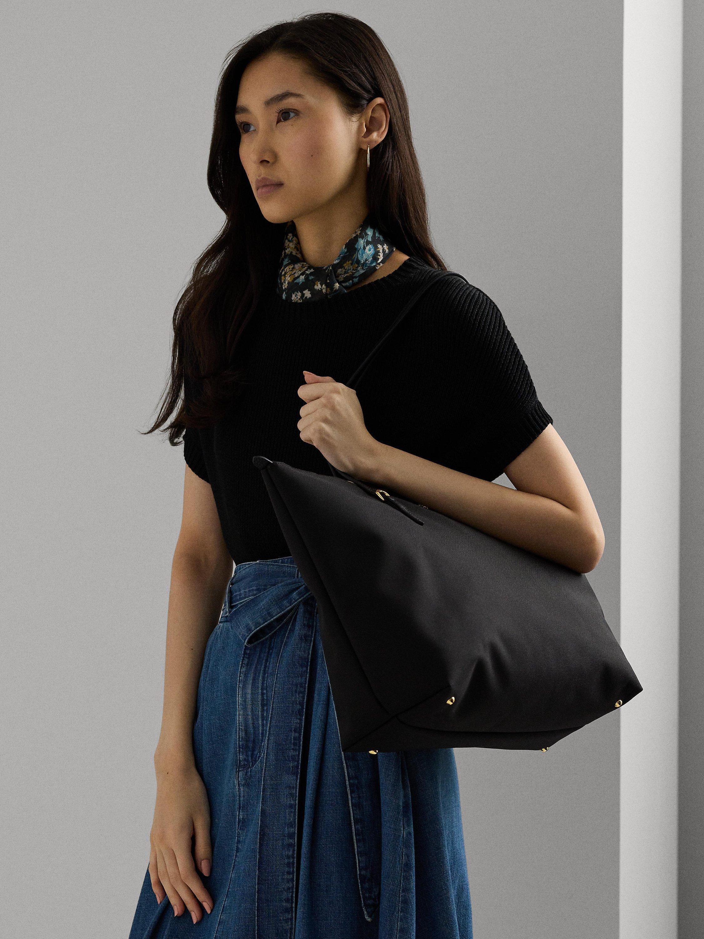 Product image 5 of 6, which shows Lauren Ralph Lauren Keaton 31 Tote Bag, Black