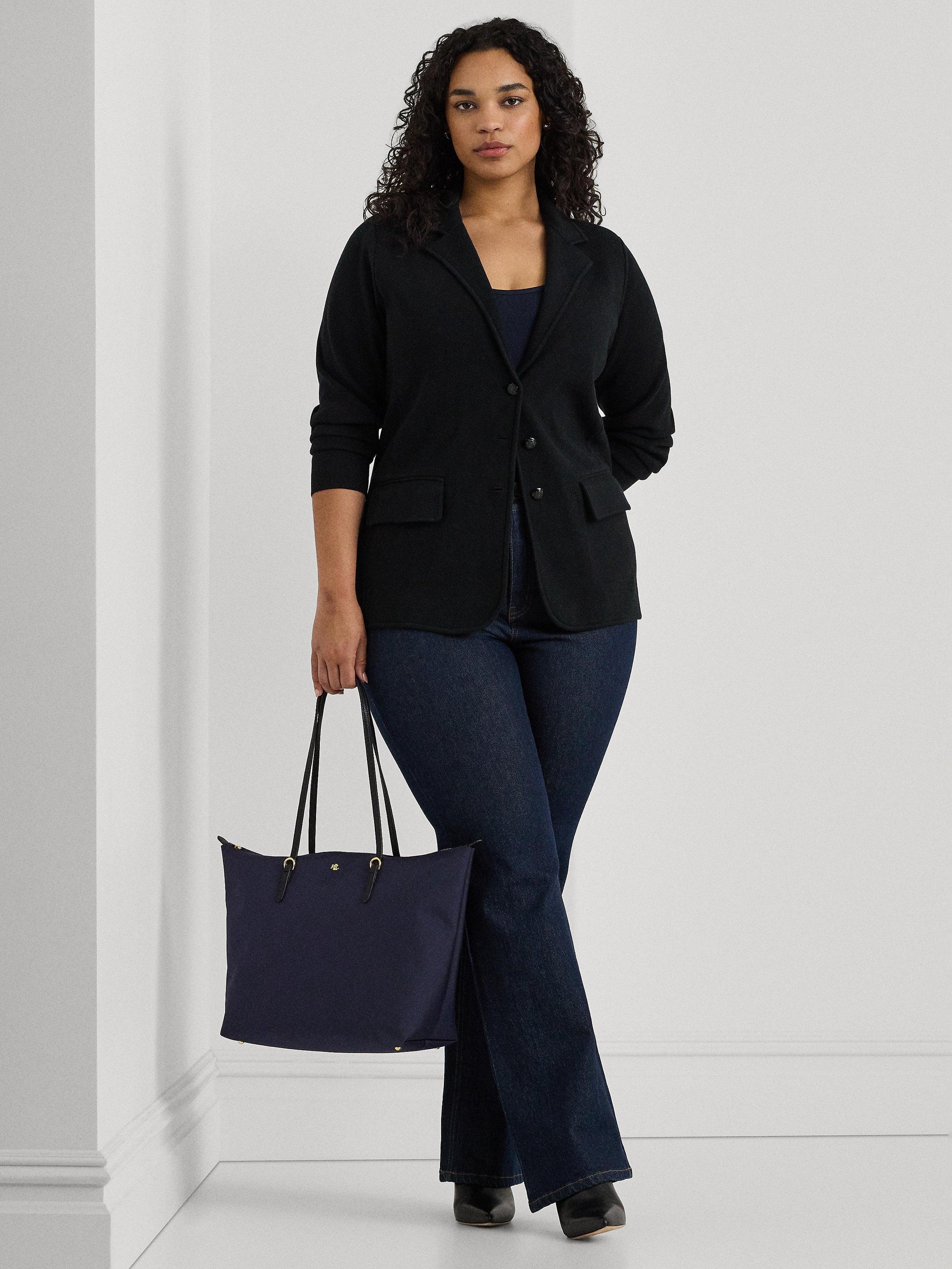 Product image 6 of 6, which shows Lauren Ralph Lauren Keaton 31 Tote Bag, Navy