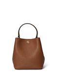 Lauren Ralph Lauren Reese Small Leather Bucket Bag, Tan