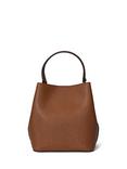 Lauren Ralph Lauren Reese Small Leather Bucket Bag, Tan