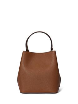 Lauren Ralph Lauren Reese Small Leather Bucket Bag - view 2, Tan