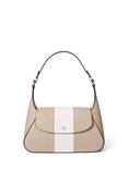Ralph Lauren Schylar Two Tone Medium Shoulder Bag, Tan/Soft White