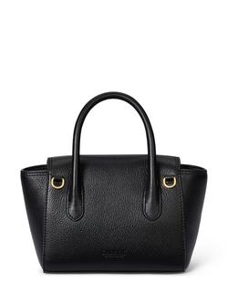Lauren Ralph Lauren Small Leather Satchel Bag - view 2, Black