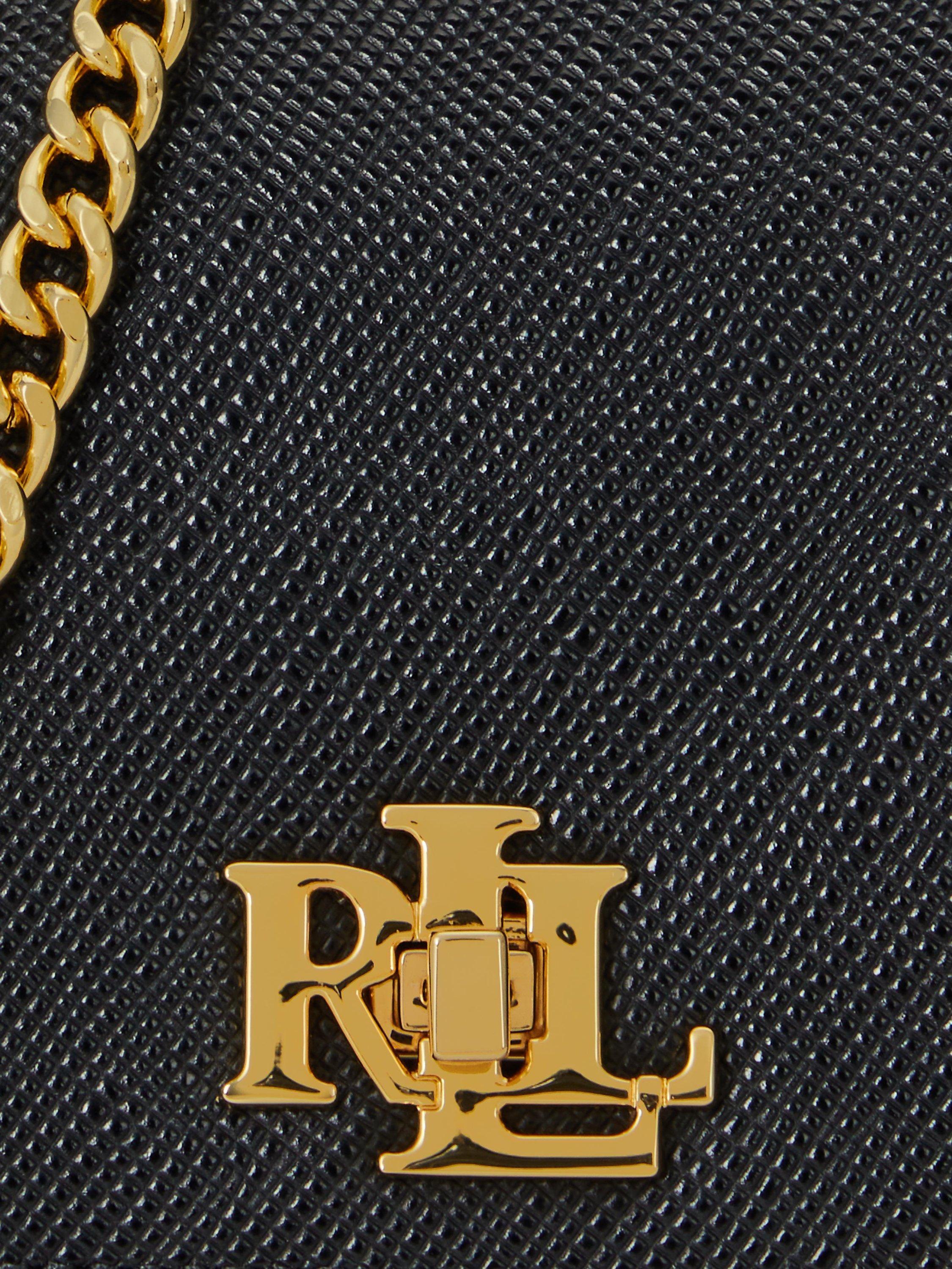 Product image 5 of 5, which shows Lauren Ralph Lauren Leather Cross Body Bag, Black