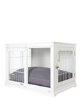 Lords & Labradors Wooden Sliding Door Dog Crate, White