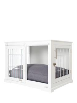 Lords & Labradors Wooden Sliding Door Dog Crate - view 2, White