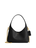 Coach Brooklyn Leather Hobo Shoulder Bag 23, Black
