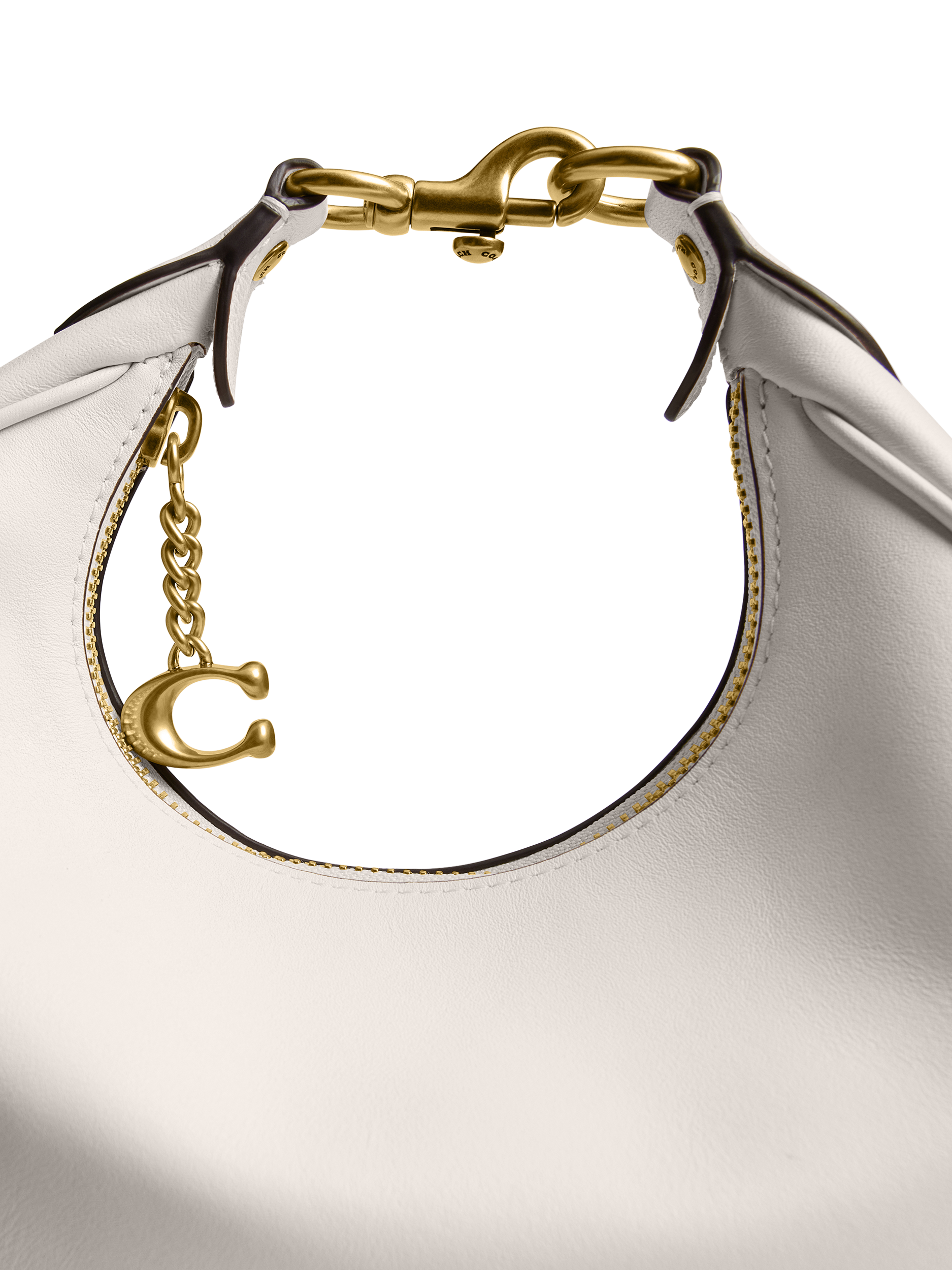 Product image 4 of 5, which shows Coach Jonie Leather Cross Body 22 Bag, White