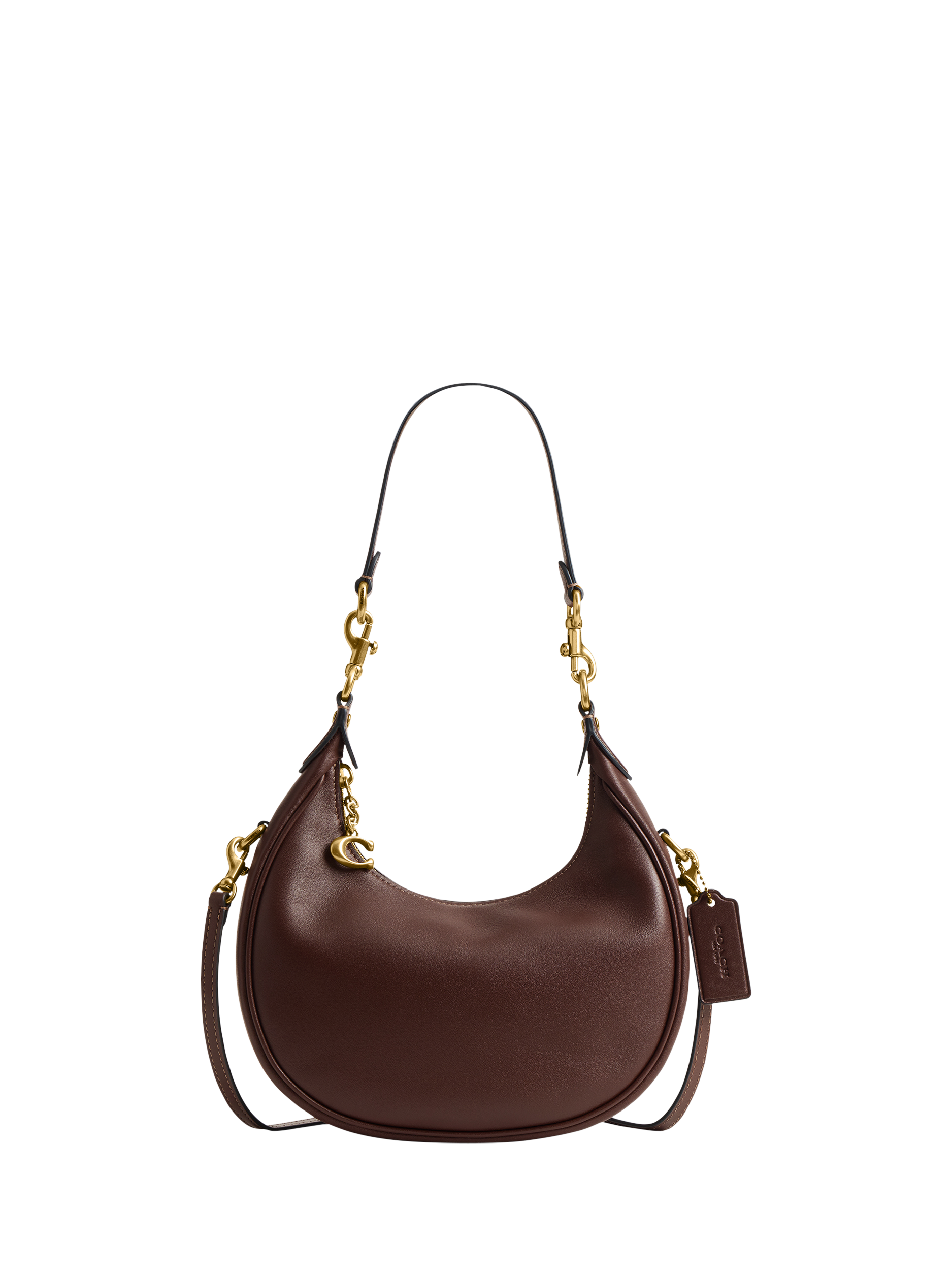 Product image 1 of 4, which shows Coach Jonie Leather Cross Body 22 Bag, Brown