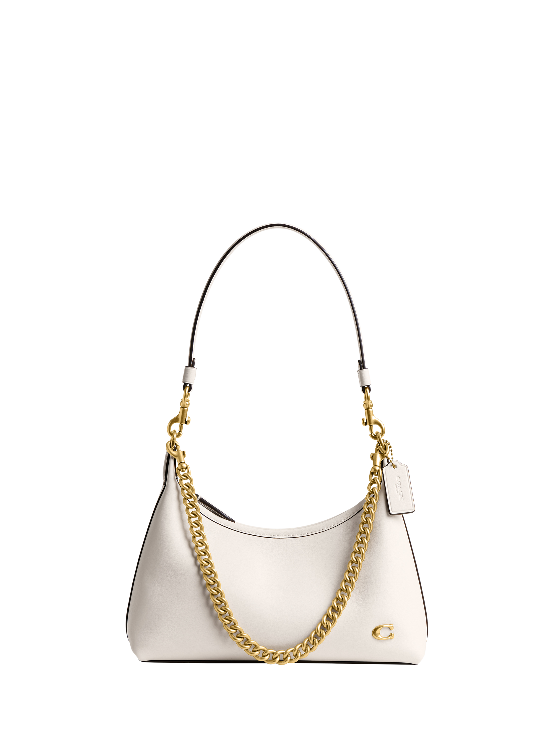Product image 1 of 4, which shows Coach Juliet 25 Leather Shoulder Bag, Off White