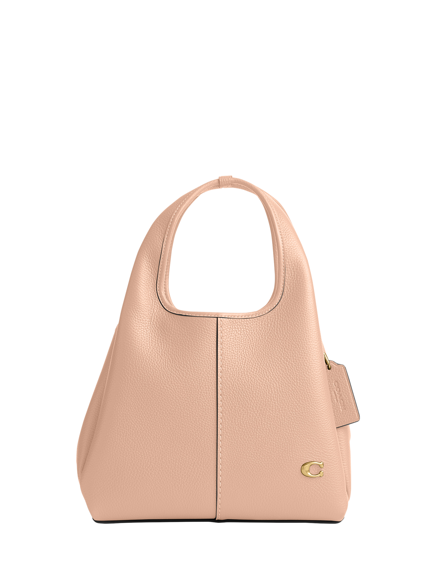 Product image 1 of 3, which shows Coach Lana 23 Small Leather Grab Bag, Cream