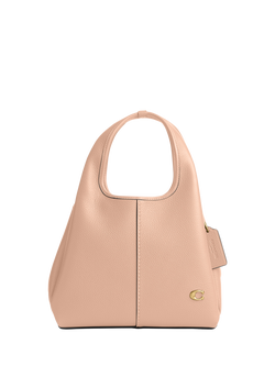 Coach Lana 23 Small Leather Grab Bag, Cream