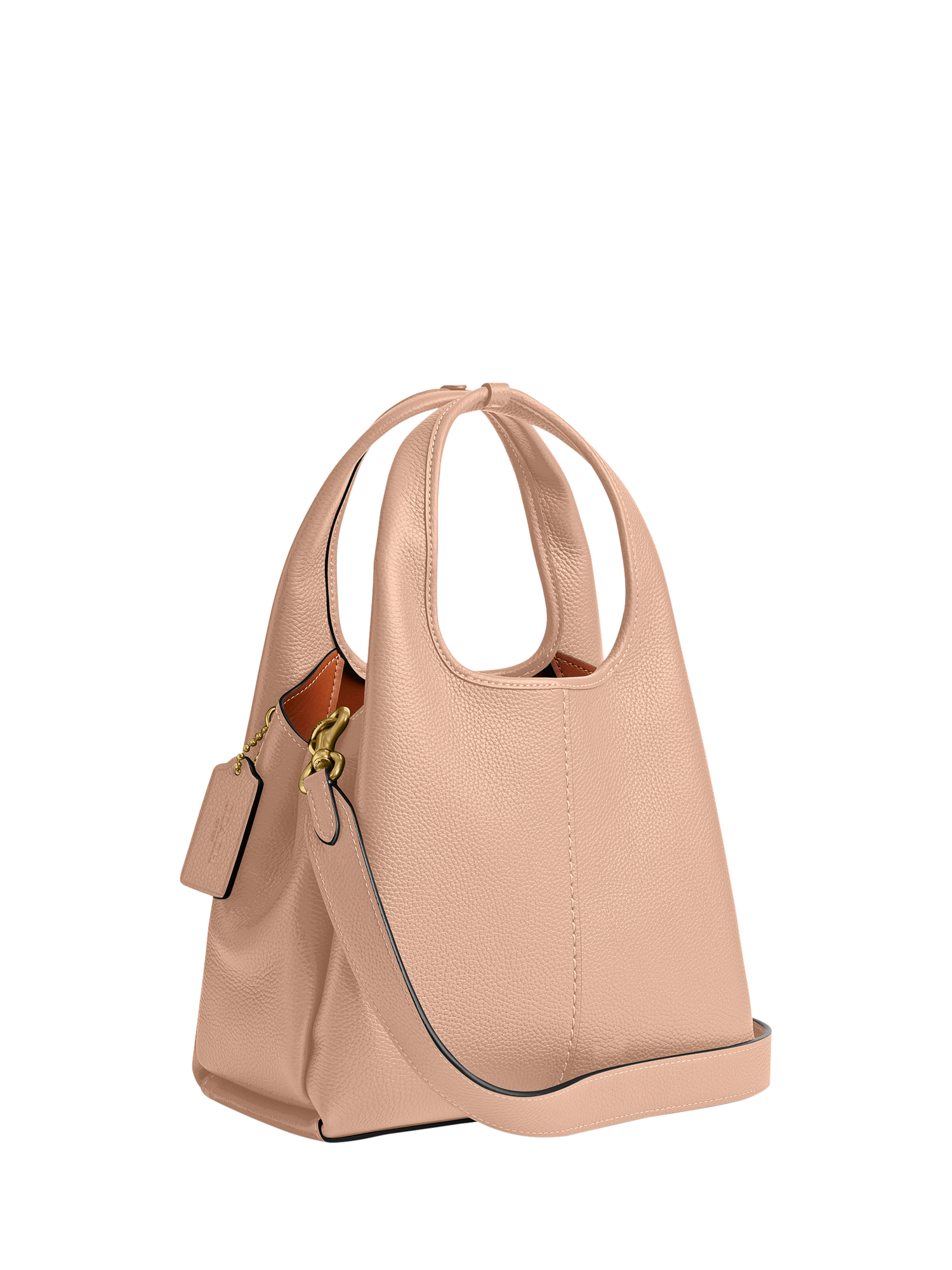 Product image 2 of 3, which shows Coach Lana 23 Small Leather Grab Bag, Cream