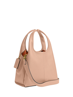 Coach Lana 23 Small Leather Grab Bag - view 2, Cream