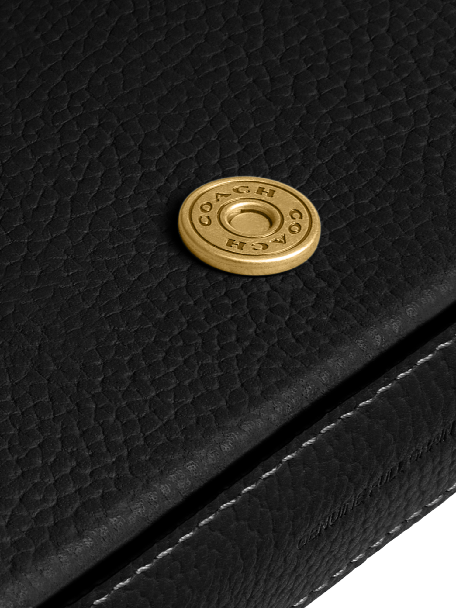 Product image 3 of 4, which shows Coach Mila Leather Crossbody Bag, Black