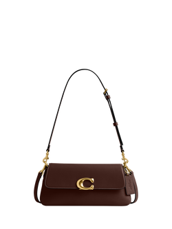 Coach Jet Leather Shoulder Bag, Brown