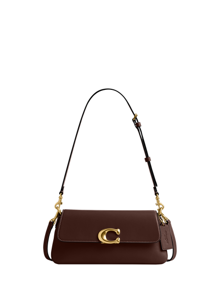 Coach Jet Leather Shoulder Bag, Brown