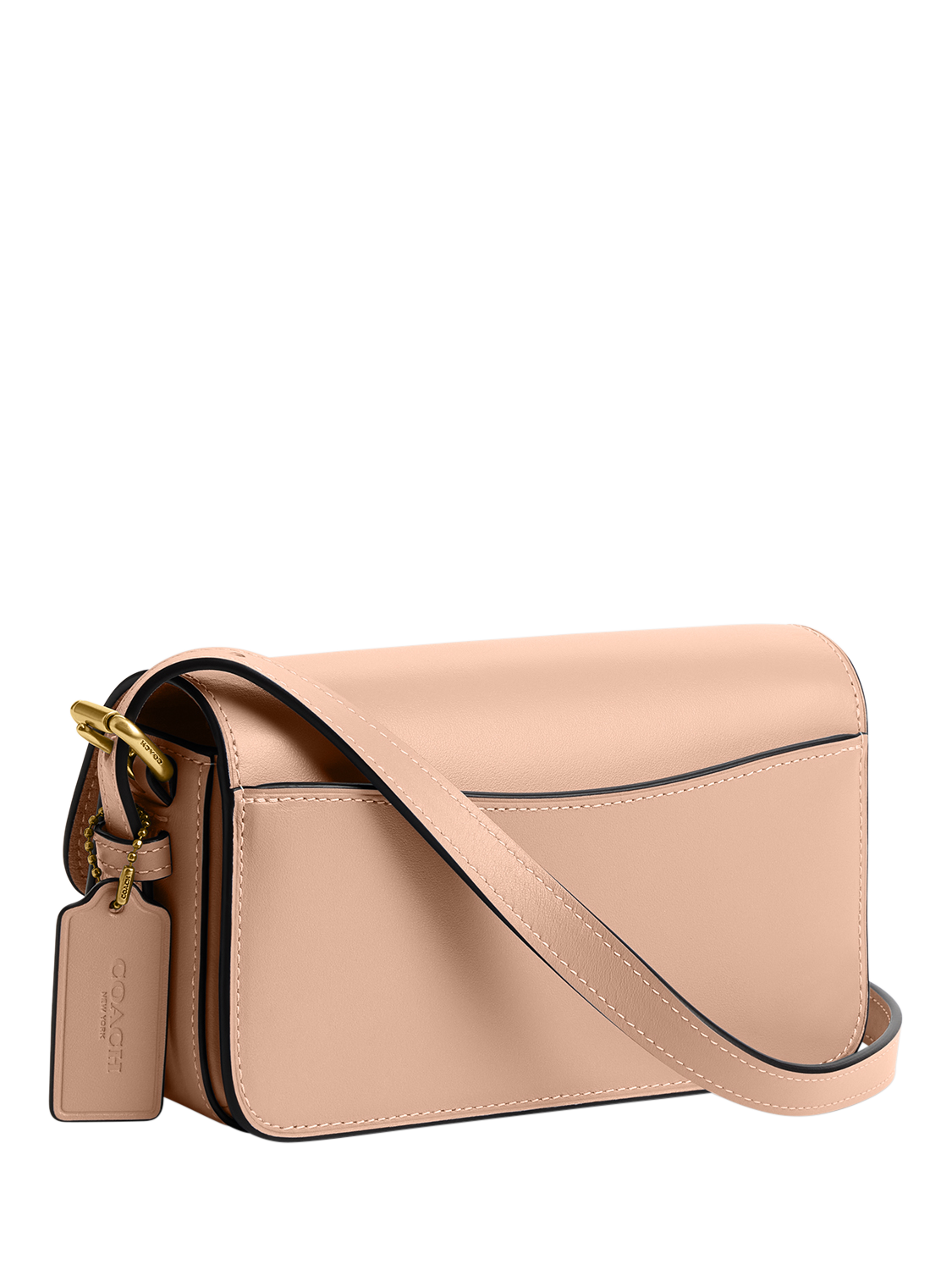 Coach Zoe Leather Shoulder Bag, Cream