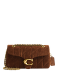 Coach Tabby 26 Quilted Suede Shoulder Bag, Brown
